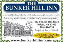 The Bunker Hill Inn is a beautiful B&B nestled in the woods and meadows